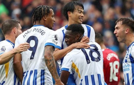 Brighton berhasil bikin malu Manchester United