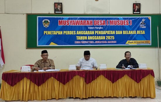 Penetapan Perdes APBDes Tahun 2025 Desa Wayut, BLT Turun Jadi 15% Dari 25%